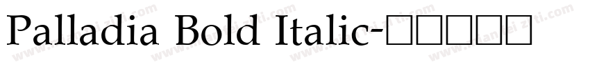 Palladia Bold Italic字体转换